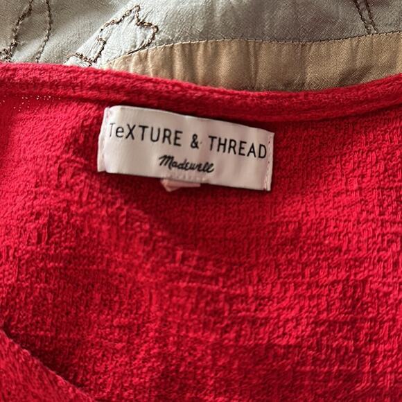 Madewell | Texture and Thread Top with Tie Knot Size S - Picture 8 of 11